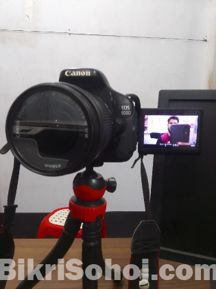 dslr camera- canon 600d with 18-55 STM Lens.